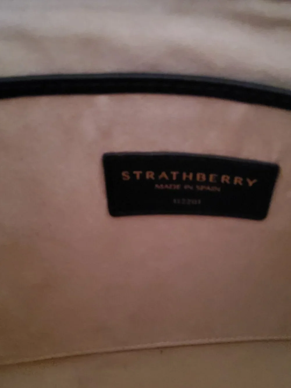 Strathberry Handmade in Spain Midi Tote in Black - Picture 11 of 16